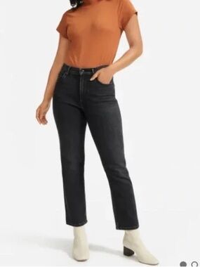 Everlane The Cheeky Bootcut Jean Washed Black Size 27 Regular